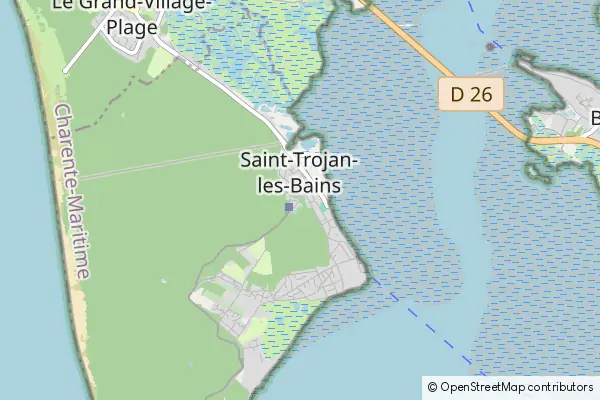 Mapa Saint-Trojan-les-Bains