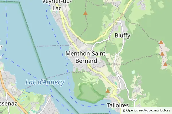 Mapa Menthon-Saint-Bernard