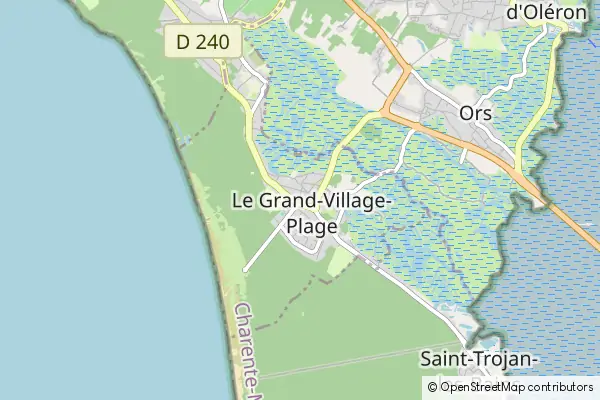 Mapa Le Grand-Village-Plage