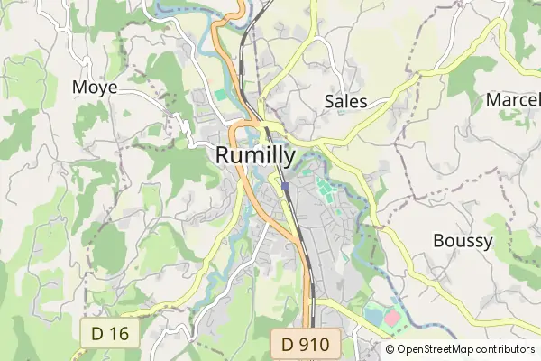 Mapa Rumilly