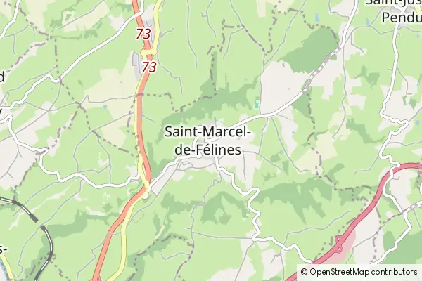 Mapa Saint-Marcel-de-Félines