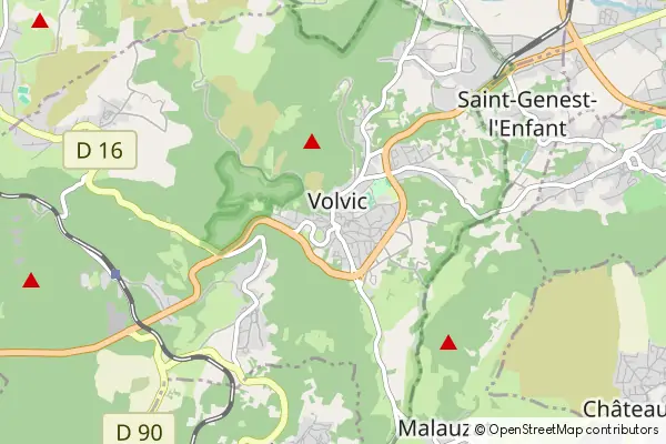 Mapa Volvic