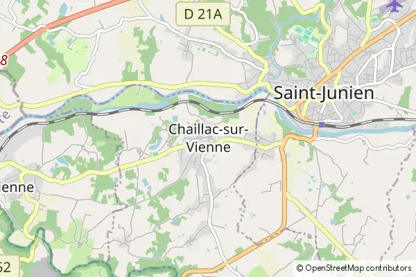 Mapa Chaillac-sur-Vienne