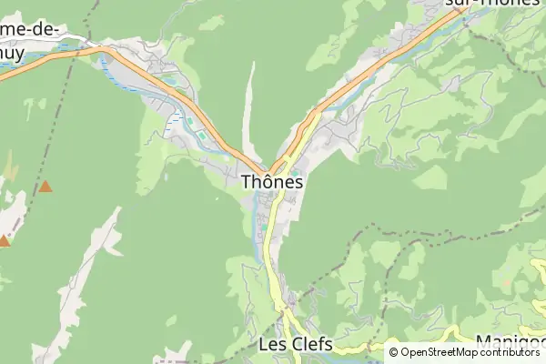 Mapa Thônes