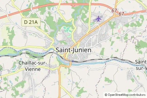 Mapa Saint Junien