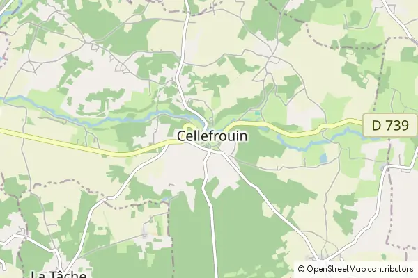 Mapa Cellefrouin