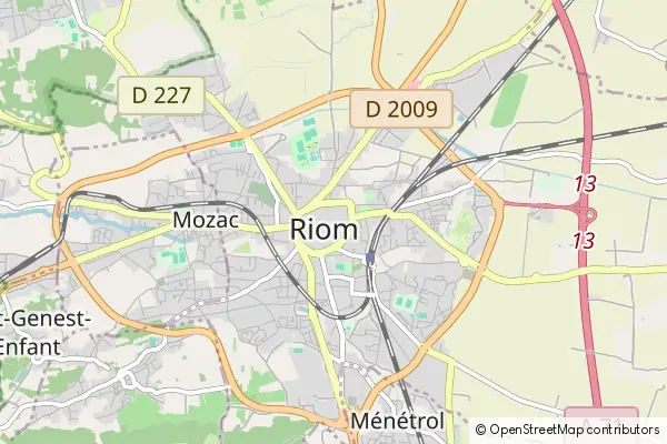 Mapa Riom