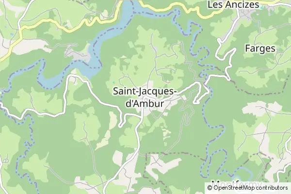 Mapa Saint-Jacques-d'Ambur