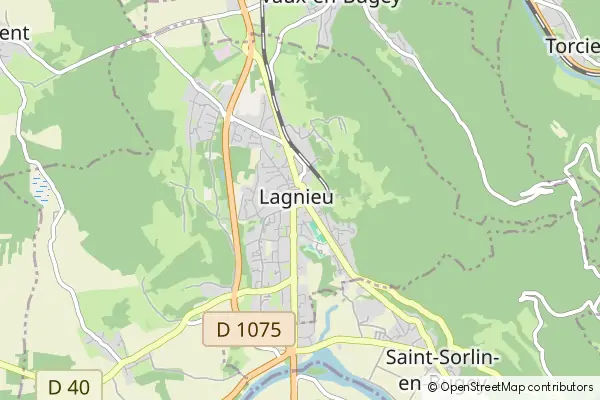 Mapa Lagnieu