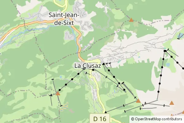 Mapa La Clusaz