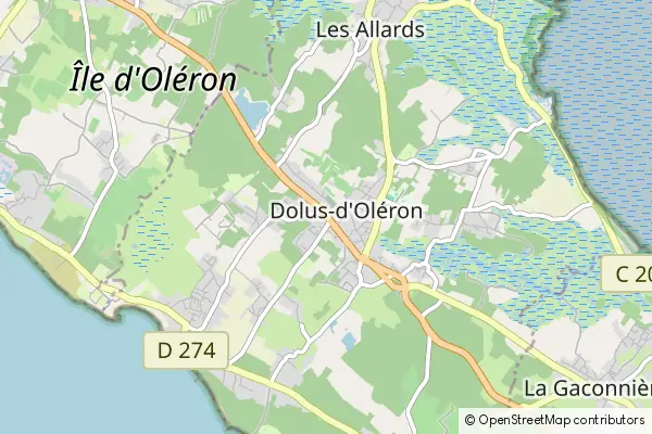 Mapa Dolus-d'Oléron