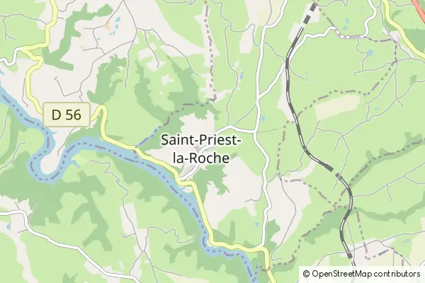 Mapa Saint-Priest-la-Roche