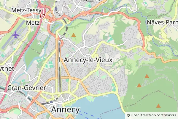 Mapa Annecy-le-Vieux