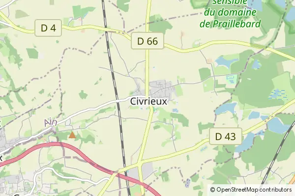 Mapa Civrieux