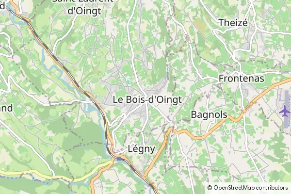 Mapa Le Bois-d'Oingt