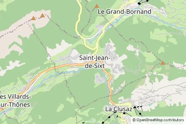 Mapa Saint-Jean-de-Sixt