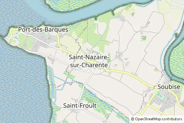 Mapa Saint Nazaire sur Charente