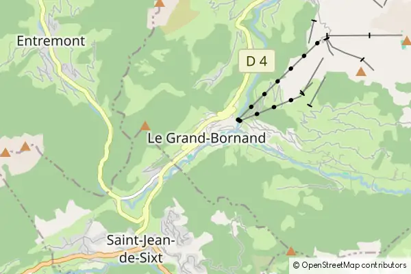 Mapa Le Grand-Bornand