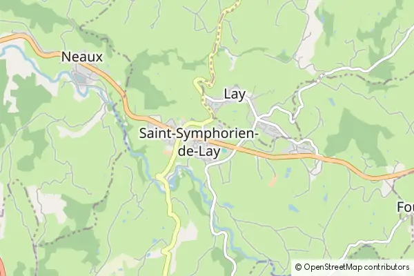 Mapa Saint-Symphorien-de-Lay