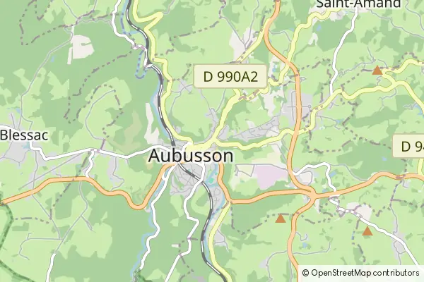 Mapa Aubusson