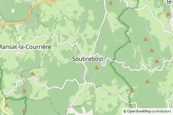 Mapa Soubrebost