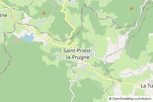 Mapa Saint-Priest-la-Prugne