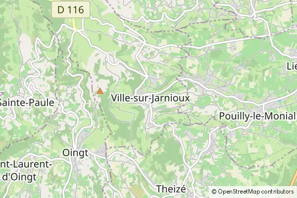 Mapa Ville-sur-Jarnioux