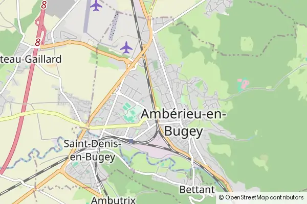 Mapa Ambérieu-en-Bugey