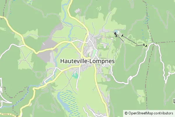 Mapa Hauteville-Lompnes