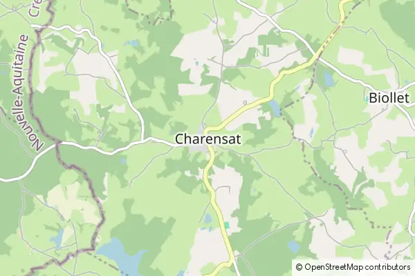 Mapa Charensat