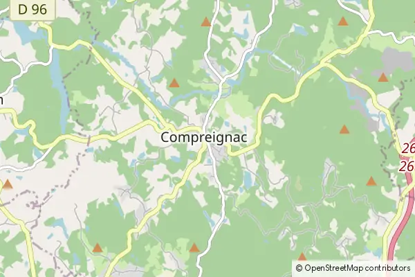 Mapa Compreignac