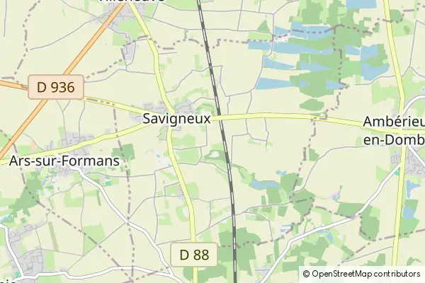 Mapa Savigneux