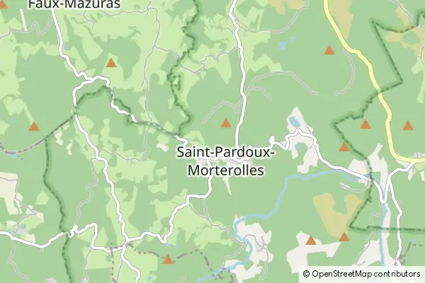 Mapa Saint-Pardoux-Morterolles