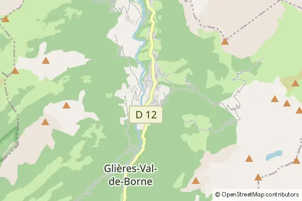 Mapa Le Petit-Bornand-les-Glières