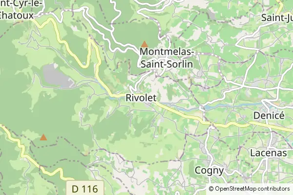 Mapa Rivolet