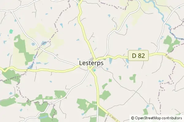 Mapa Lesterps