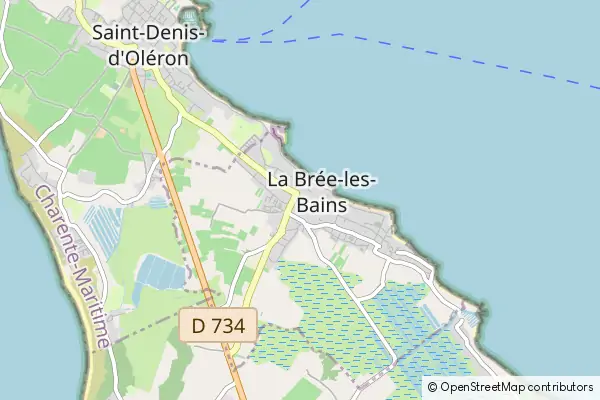 Mapa La Brée-les-Bains