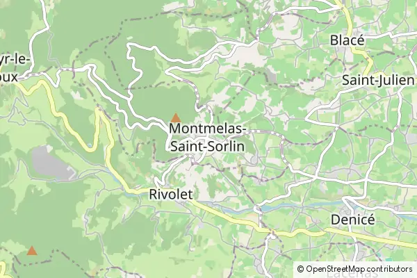 Mapa Montmelas-Saint-Sorlin