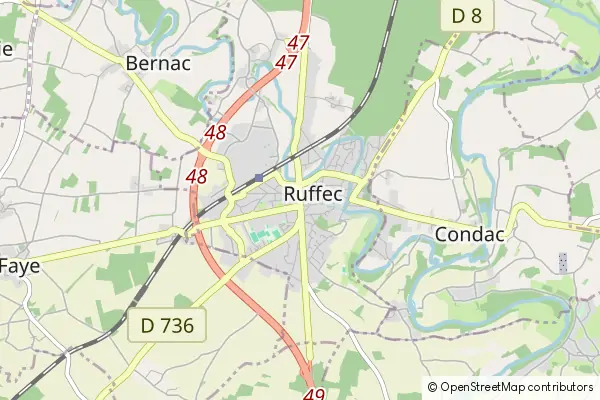 Mapa Ruffec