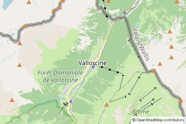 Mapa Vallorcine