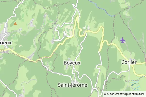 Mapa Boyeux-Saint-Jerome