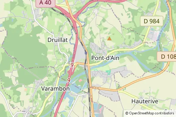 Mapa Pont-d'Ain