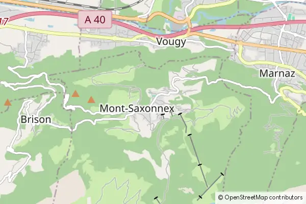 Mapa Mont Saxonnex