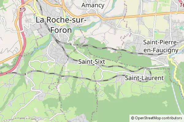 Mapa Saint-Sixt