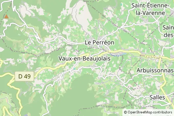 Mapa Vaux-en-Beaujolais