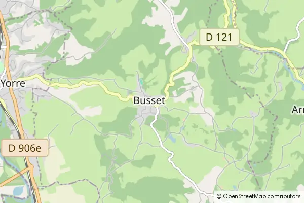 Mapa Busset