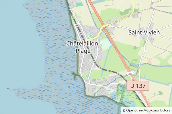 Mapa Châtelaillon-Plage