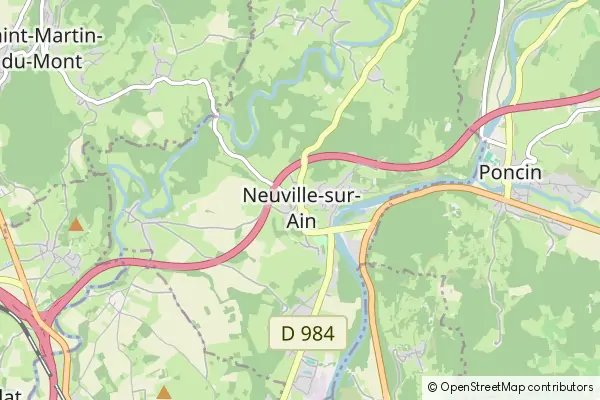 Mapa Neuville-sur-Ain