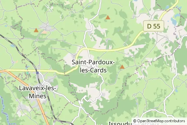 Mapa Saint-Pardoux-les-Cards