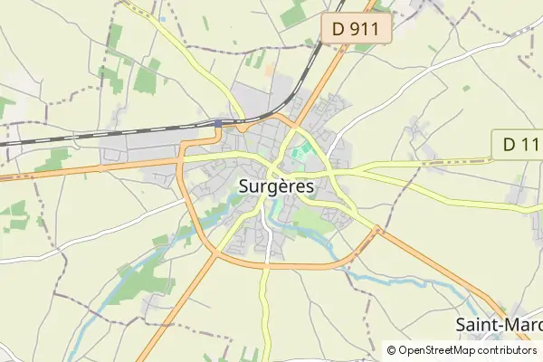 Mapa Surgères